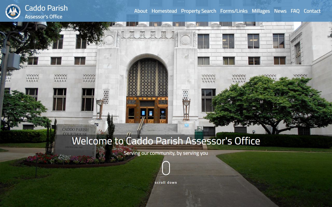 Caddo Parish Assessor property search tool for residents directory