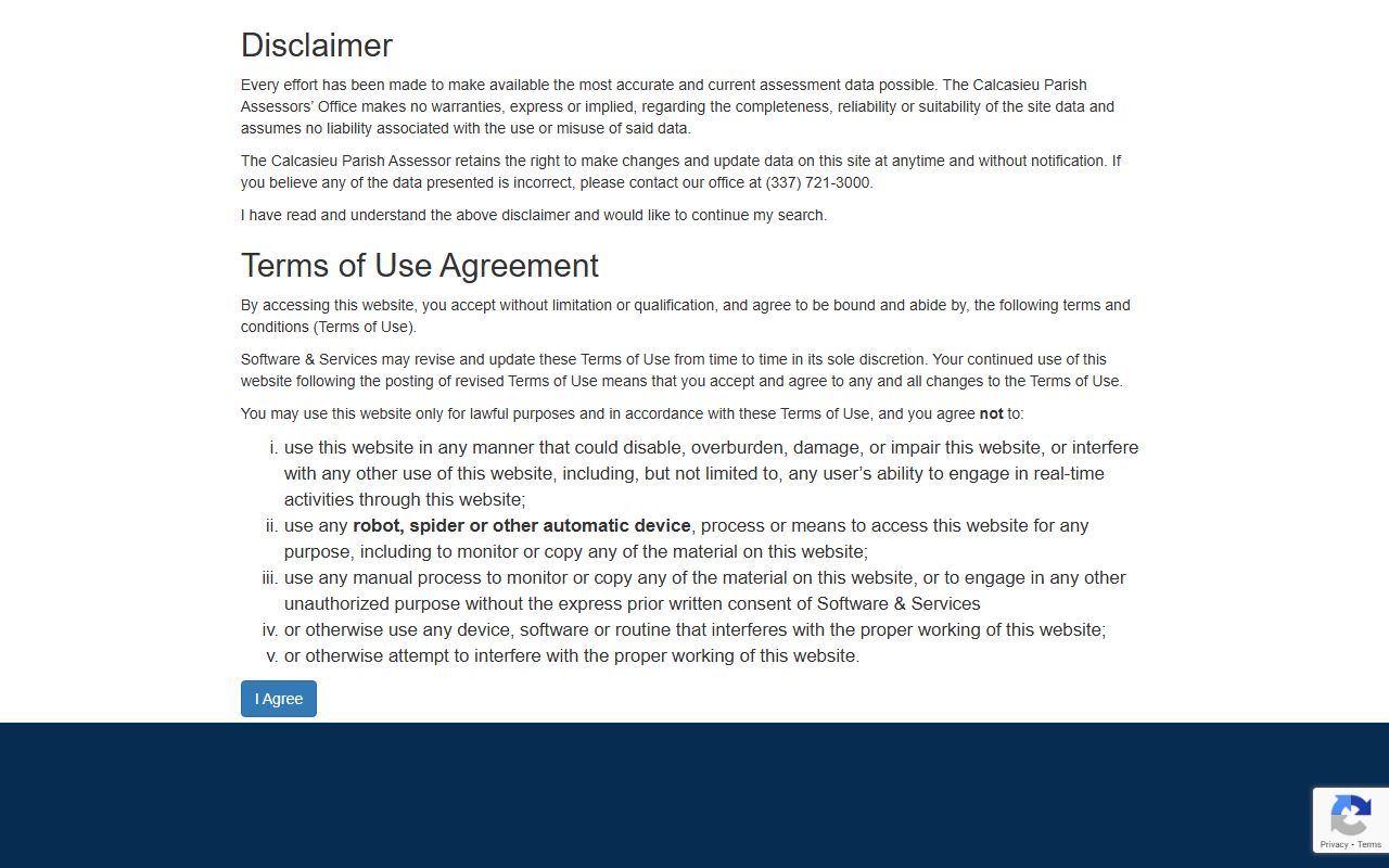 Calcasieu Parish Assessor property search tool for Lake Charles residents directory