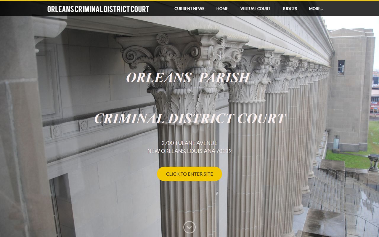 Orleans Parish Criminal District Court residents directory records